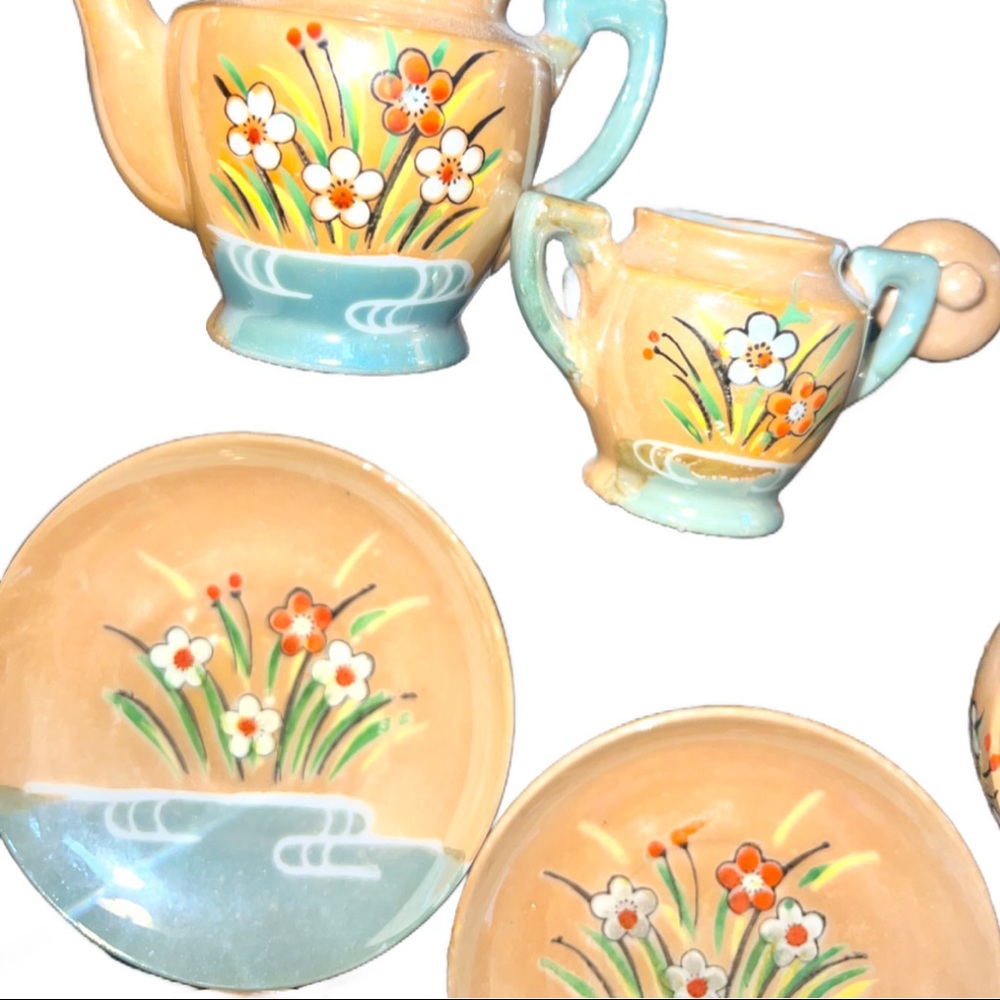 Vintage Japanese Mini 9 Piece Tea Set - Picture 9 of 11